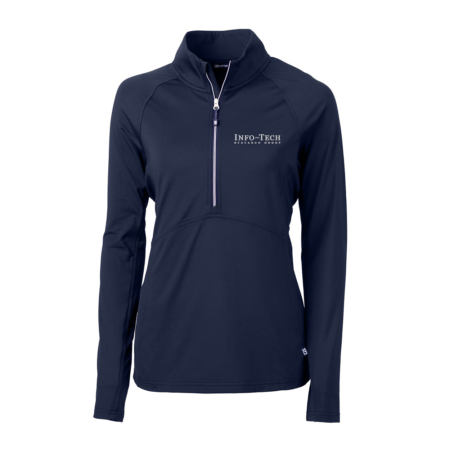 LADIES CUTTER & BUCK 1/2 ZIP (INFO-TECH)